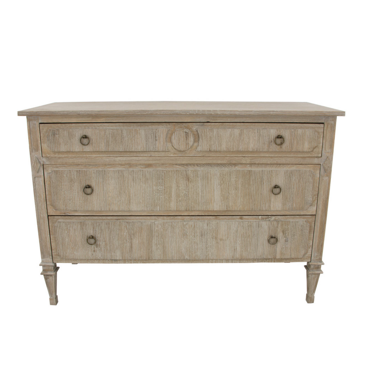 claire modern drawer dresser Elegant Claire Dresser with a High Gloss Pearl Finish