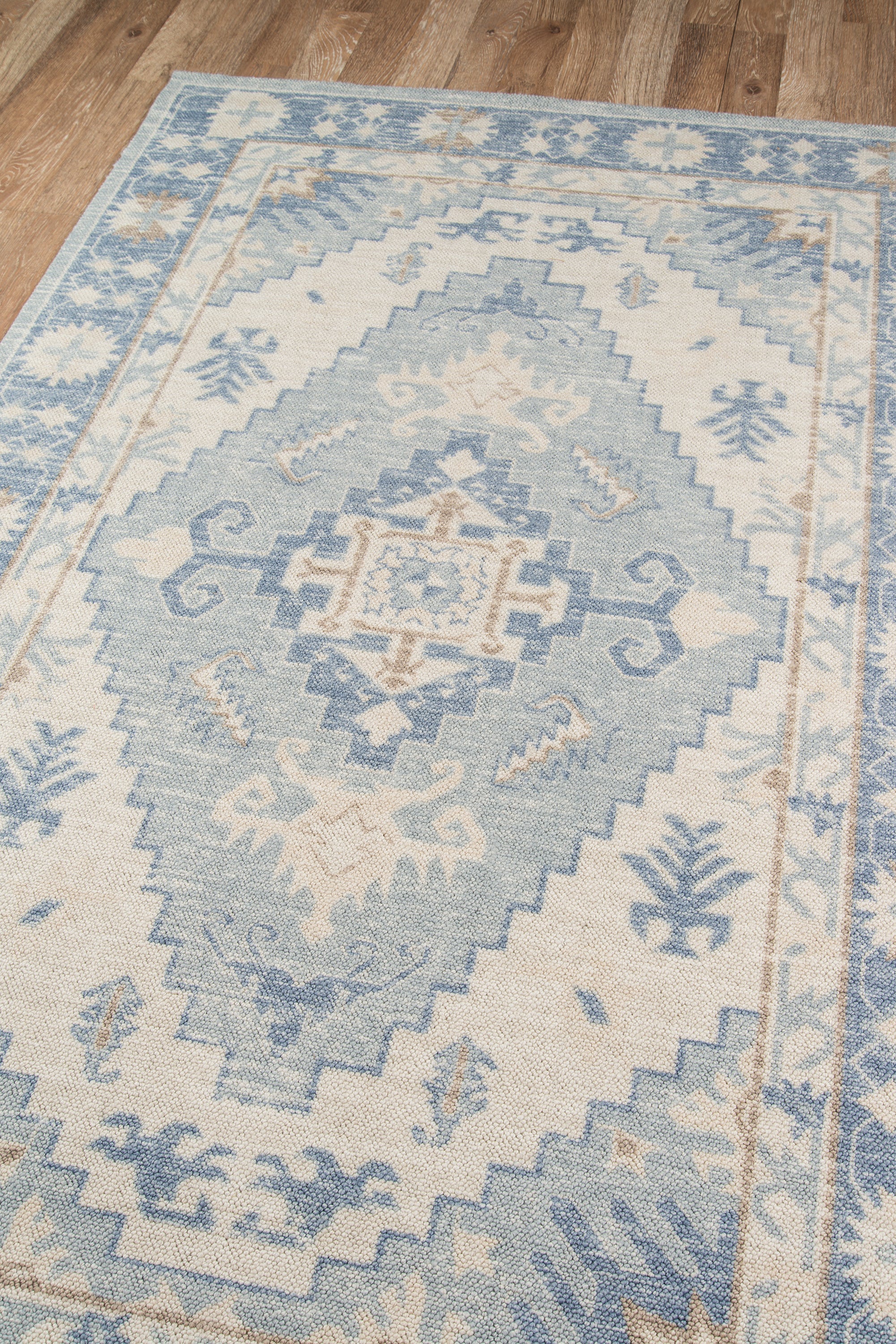 Adaline Diamond Blue Rug – Mintwood Home