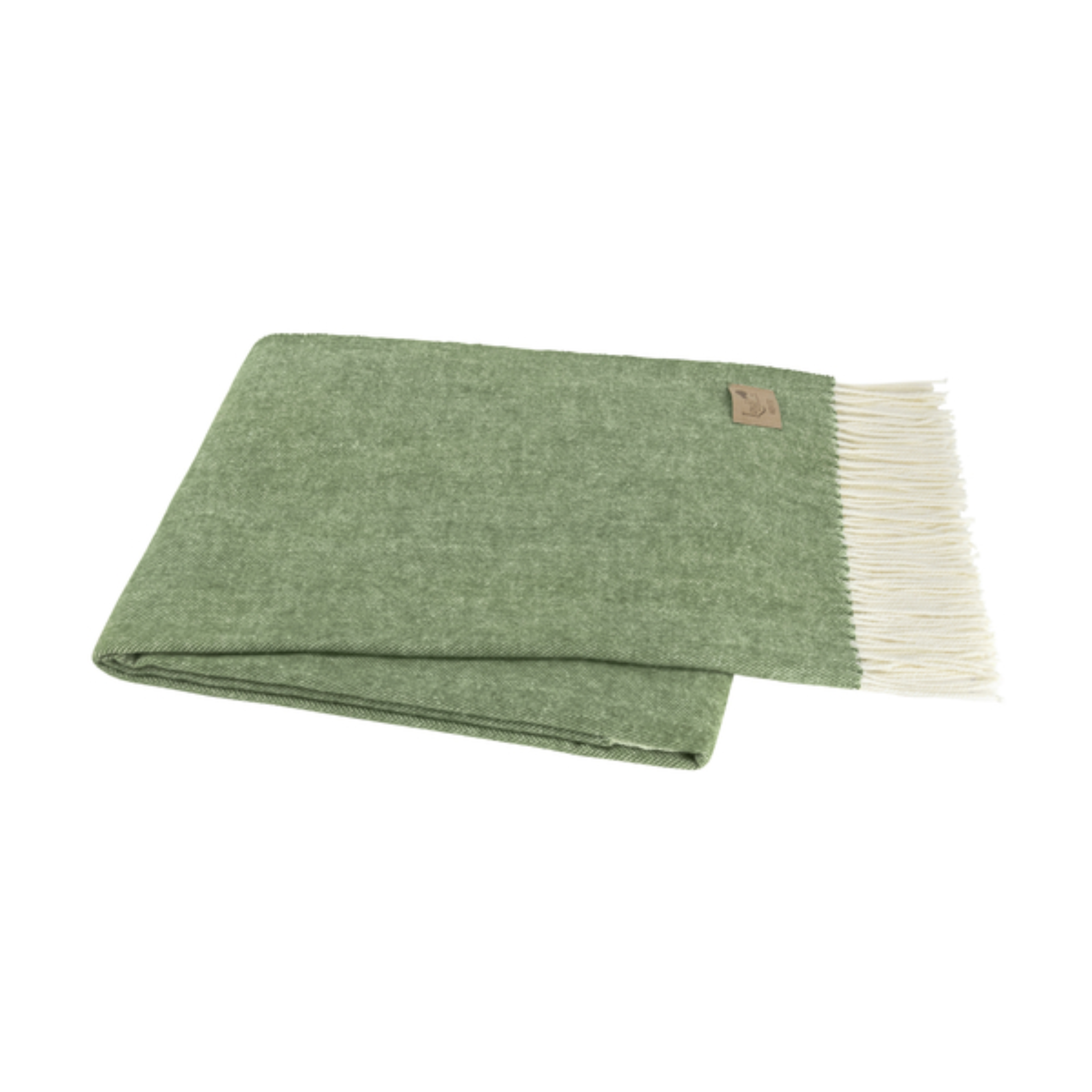 Olive Herringbone Throw – Mintwood Home
