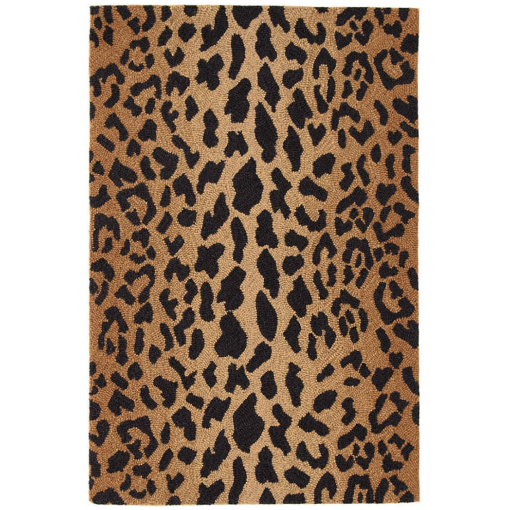 Leopard Micro Hooked Wool Rug – Mintwood Home