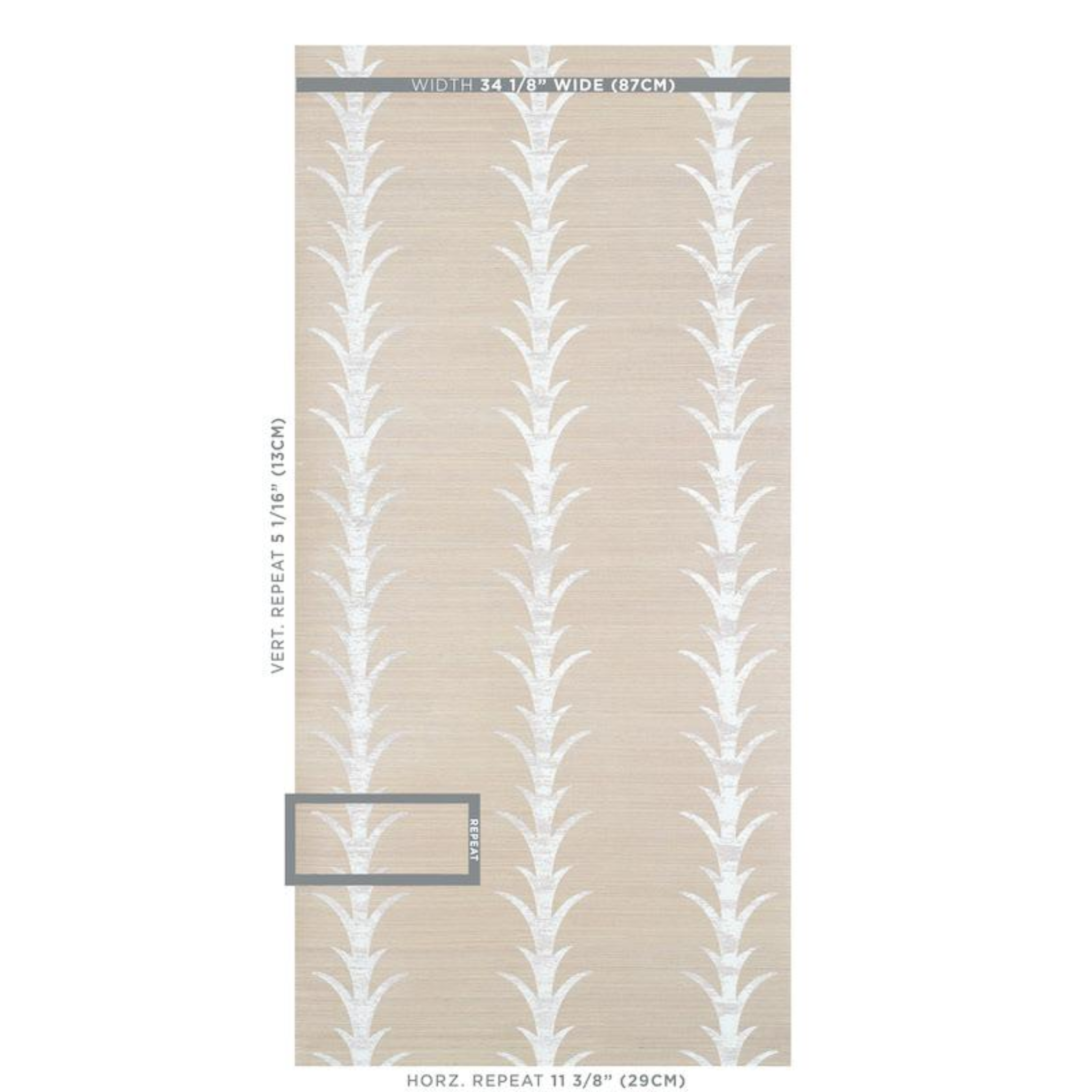 Acanthus Stripe Sisal Wallpaper by Schumacher – Mintwood Home