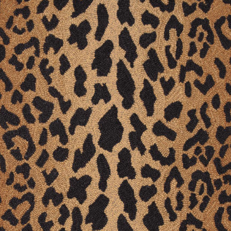 Leopard Wool Micro Hooked Rug