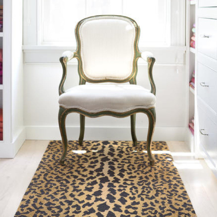 Lillerod Rug Leopard Micro Hooked Wool Rug – Mintwood Home